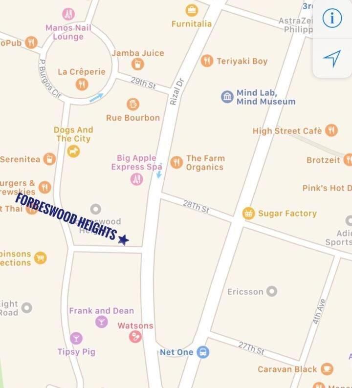 Spacious 1 Bedroom Unit Forbeswood Heights Taguig Extérieur photo
